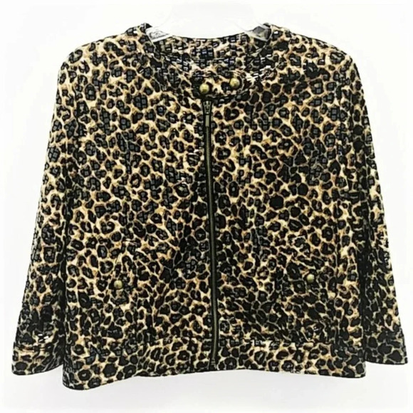 Ruby Rd Animal Print Jacket - Picture 1 of 7